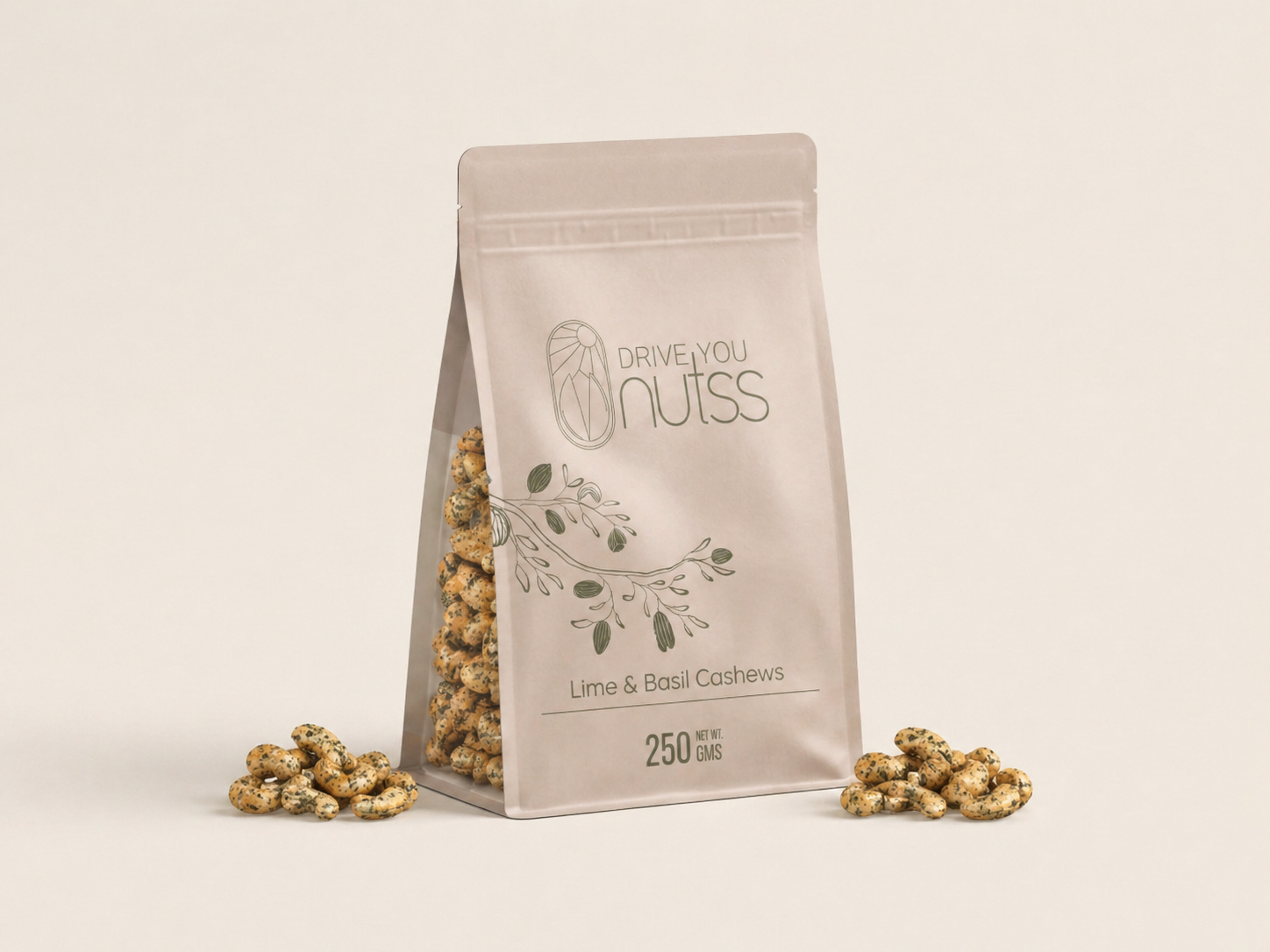 Lime and Basil Cashews