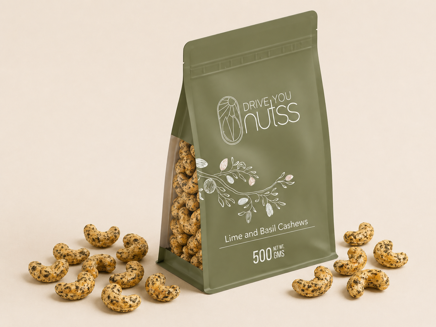 Lime and Basil Cashews